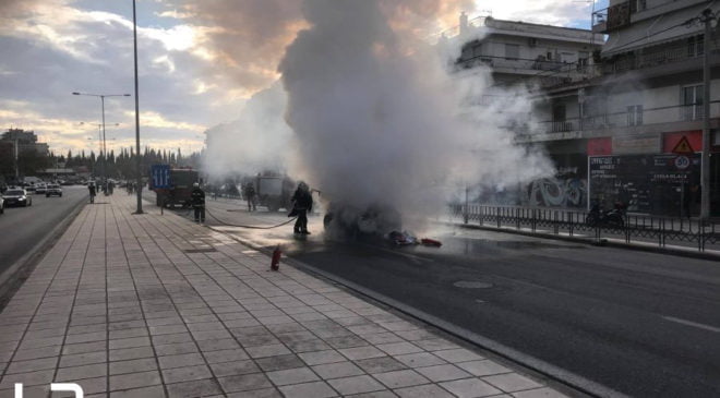 Φωτιά σε αυτοκίνητο στην δυτική Θεσσαλονίκη