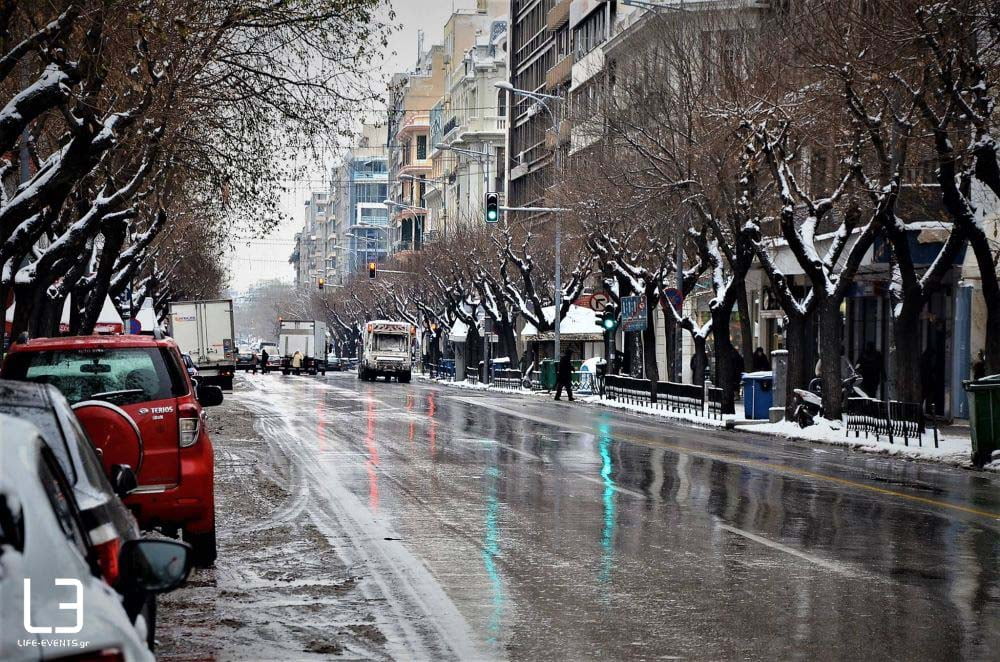 καιρός Θεσσαλονίκη χιόνι 