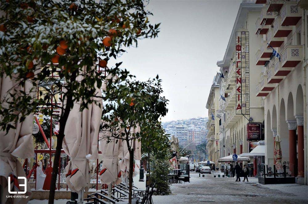 καιρός Θεσσαλονίκη χιόνι