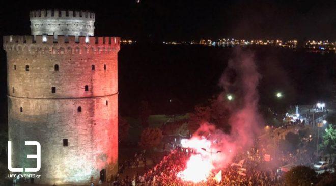 “Καίγεται” ο Λευκός Πύργος για το Κύπελλο του ΠΑΟΚ (ΒΙΝΤΕΟ & ΦΩΤΟ)