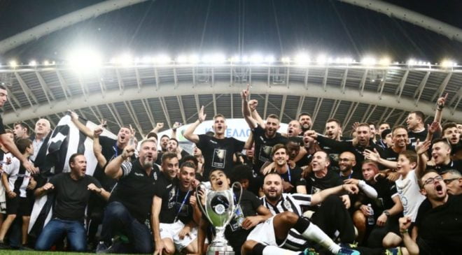 Ο Κυπελλούχος ΠΑΟΚ σηκώνει το Κύπελλο μέσα στο ΟΑΚΑ!