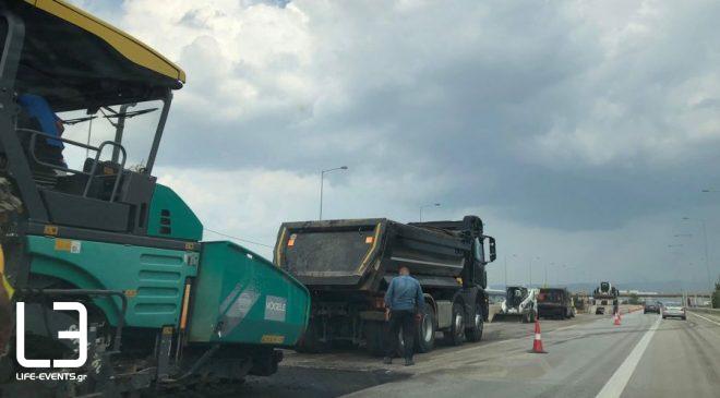 Εργασίες συντήρησης στην Εθνική Οδό Θεσσαλονίκης-Μουδανιών