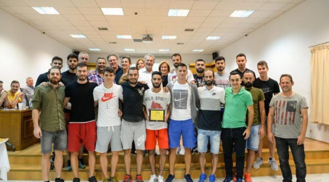 Ο Δήμος Δέλτα τίμησε την ποδοσφαιρική ομάδα του Ολυμπιακού Κυμίνων