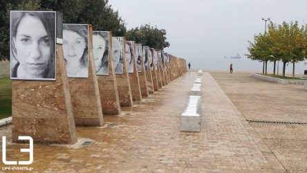 Το ξεχωριστό μήνυμα που στέλνουν τα πορτραίτα ανθρώπων δίπλα στο Λευκό Πύργο (ΒΙΝΤΕΟ & ΦΩΤΟ)