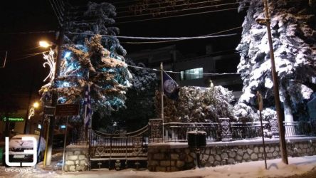Στα λευκά ο Χορτιάτης (ΦΩΤΟ)