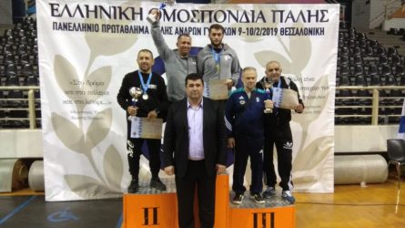 Πάλη: Πρωταθλητές Ελλάδας Ευκαρπία και Ηφαιστος Βαθυλάκου
