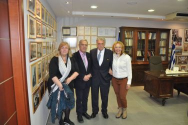 Συνάντηση του Χ. Αηδονόπουλου με το Συμβούλιο της Ισραηλιτικής Κοινότητας