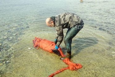 Χαλκιδική: Ψαροντουφεκάς έσωσε φώκια που μπλέχτηκε σε δίχτυα (ΦΩΤΟ)