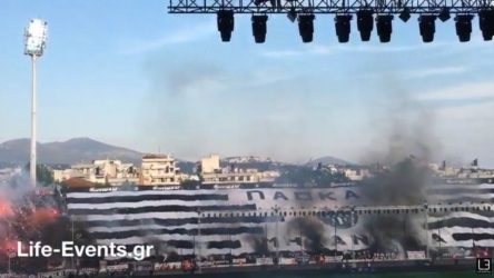 Το εντυπωσιακό πανό των φίλων του ΠΑΟΚ (ΒΙΝΤΕΟ)