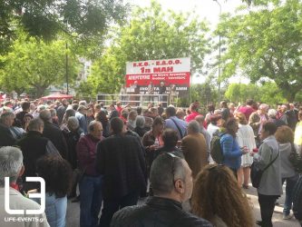 Θεσσαλονίκη: Συγκεντρώσεις για την εργατική Πρωτομαγιά (ΦΩΤΟ)