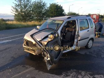 Τροχαίο με δύο τραυματίες στο Πλατύ (ΒΙΝΤΕΟ & ΦΩΤΟ)