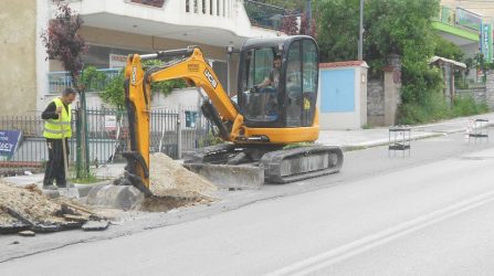 Εργασίες για την αναμόρφωση όλου του κεντρικού οδικού άξονα της λεωφ. Γ.Παπανικολάου