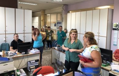 Στο νοσοκομείο «Γ. Παπανικολάου» η Ελευθερία Χατζηγεωργίου