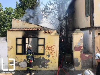 Θεσσαλονίκη: Μεγάλη φωτιά στο πρώην στρατόπεδο Κόδρα