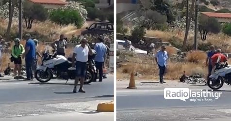 Νεκρή ποδηλάτισσα σε τροχαίο στην Ιεράπετρα (ΒΙΝΤΕΟ)