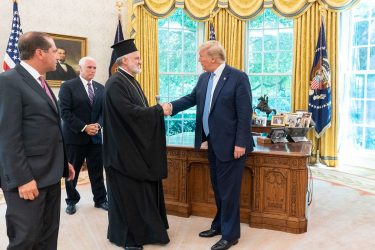 Δυσαρέσκεια Τραμπ για την Αγία Σοφία – Συναντήθηκε με τον Ελπιδοφόρο