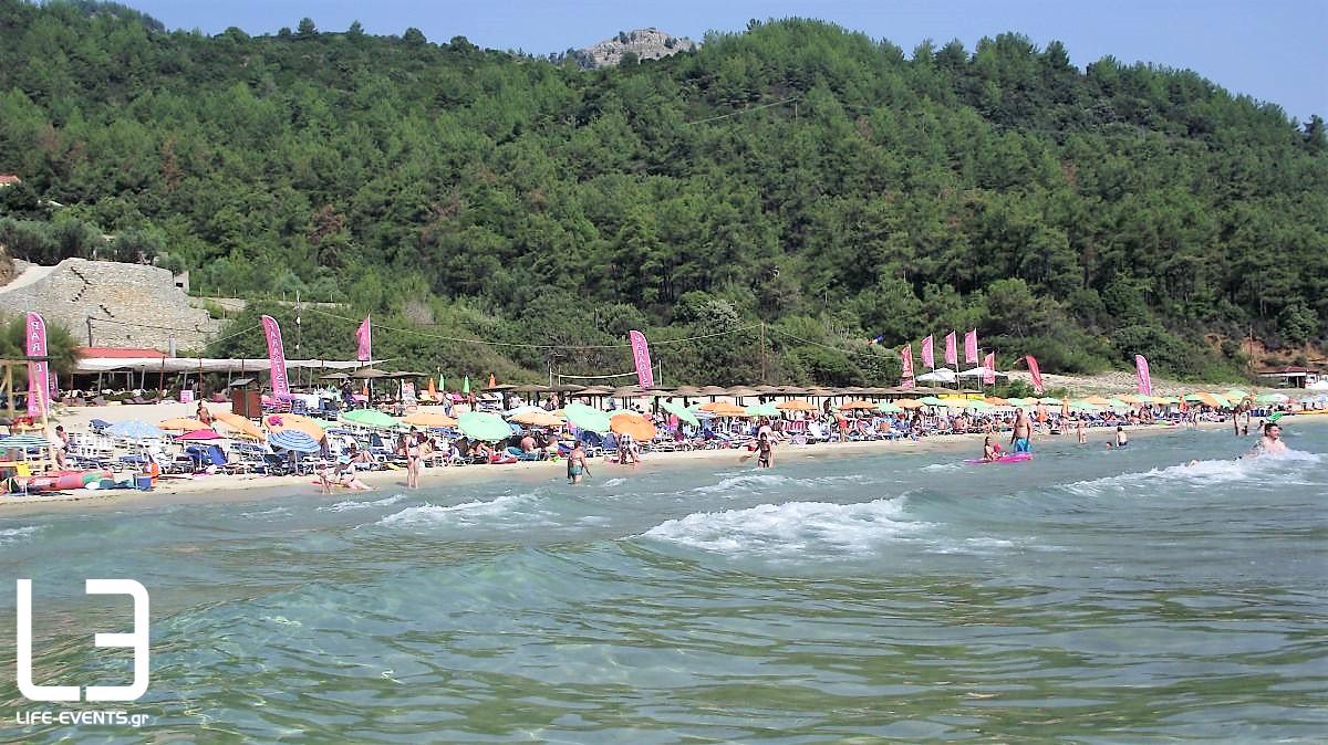 thasos paralia paradeisos paradisos kalokairi ellada aigeo diakopes mpanio tourismos