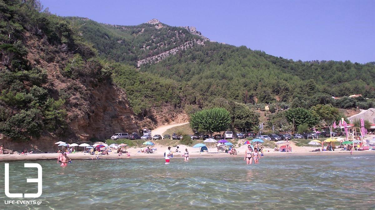 παραλία Παράδεισος Θάσος Ελλάδα απόδραση προορισμός καλοκαίρι