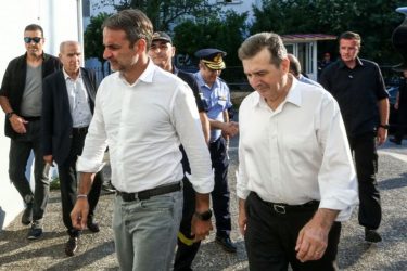 Ο Κ. Μητσοτάκης στην Εύβοια