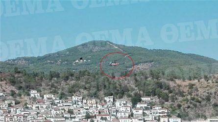 Η στιγμή της πτώσης του ελικοπτέρου στον Πόρο – Φωτογραφίες-ντοκουμέντο