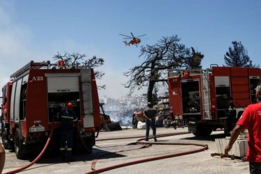 Μεγάλη φωτιά στο Δάσος Χαϊδαρίου, ενισχύθηκαν οι δυνάμεις