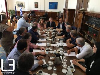 Στο ΥΜΑΘ ο Τάκης Θεοδωρικάκος – Συνάντηση με τους δημάρχους της Θεσσαλονίκης (ΦΩΤΟ)