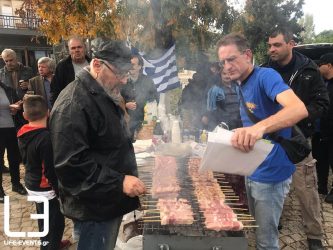 Μπάρμπεκιου-διαμαρτυρία ενάντια τους πρόσφυγες στα Διαβατά (ΒΙΝΤΕΟ & ΦΩΤΟ)