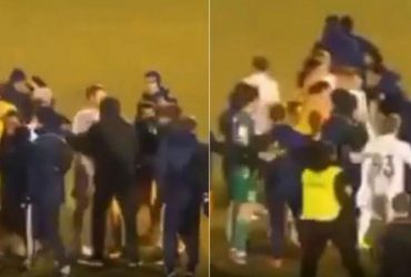 Ανεξέλεγκτο ξύλο σε αγώνα ποδοσφαίρου στη Ρωσία! (ΒΙΝΤΕΟ)