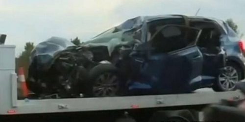 Τραγωδία με νεκρό οδηγό έπειτα από φρικτό τροχαίο (ΒΙΝΤΕΟ)
