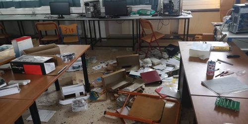 Χαλκιδική: Μαθητές βανδάλισαν λύκειο στα Νέα Μουδανιά (ΦΩΤΟ)