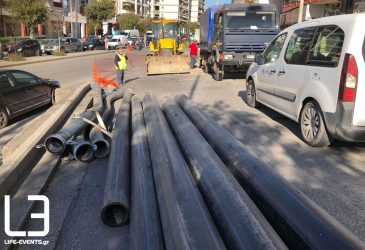 Θεσσαλονίκη: Εσπασε φυσικός αγωγός στην Ανάληψη