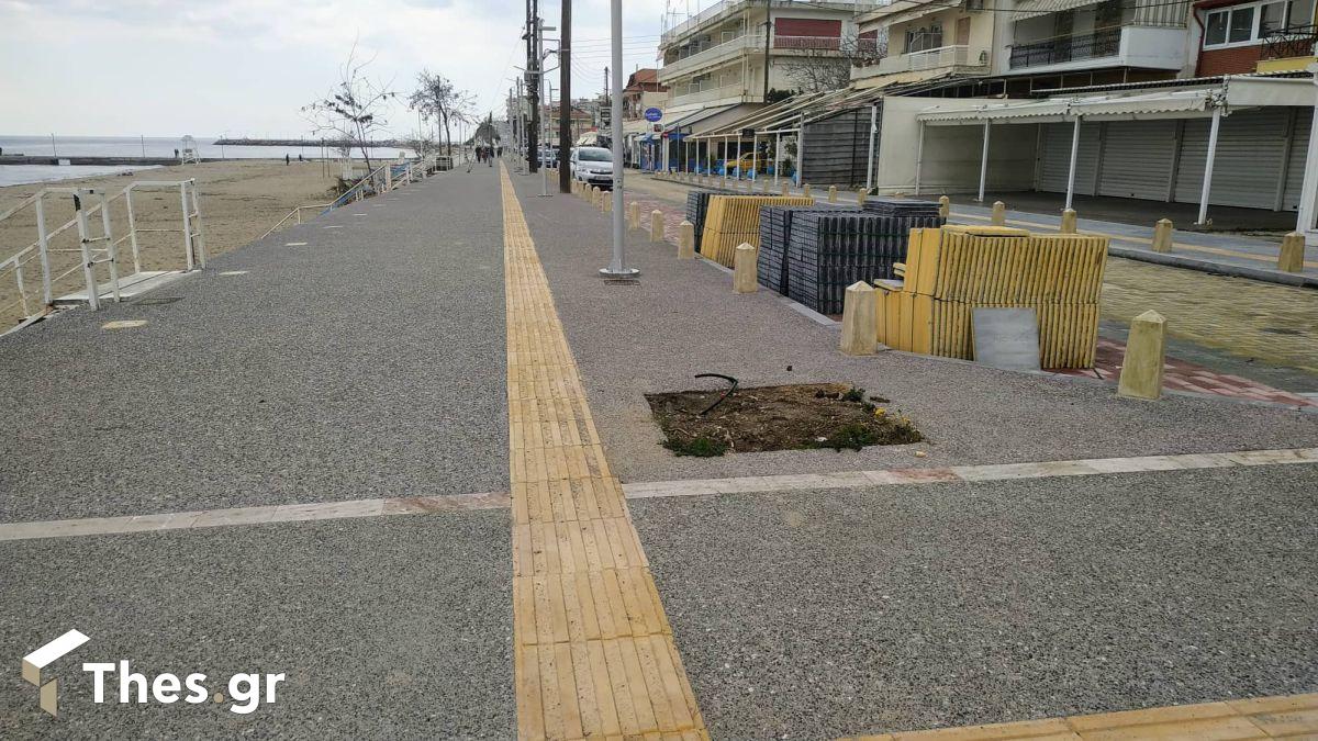 nea kallikrateia erga xalkidiki halkidiki χαλκιδικη Καλλικράτεια έργα αναπλαση πεζοδρομια