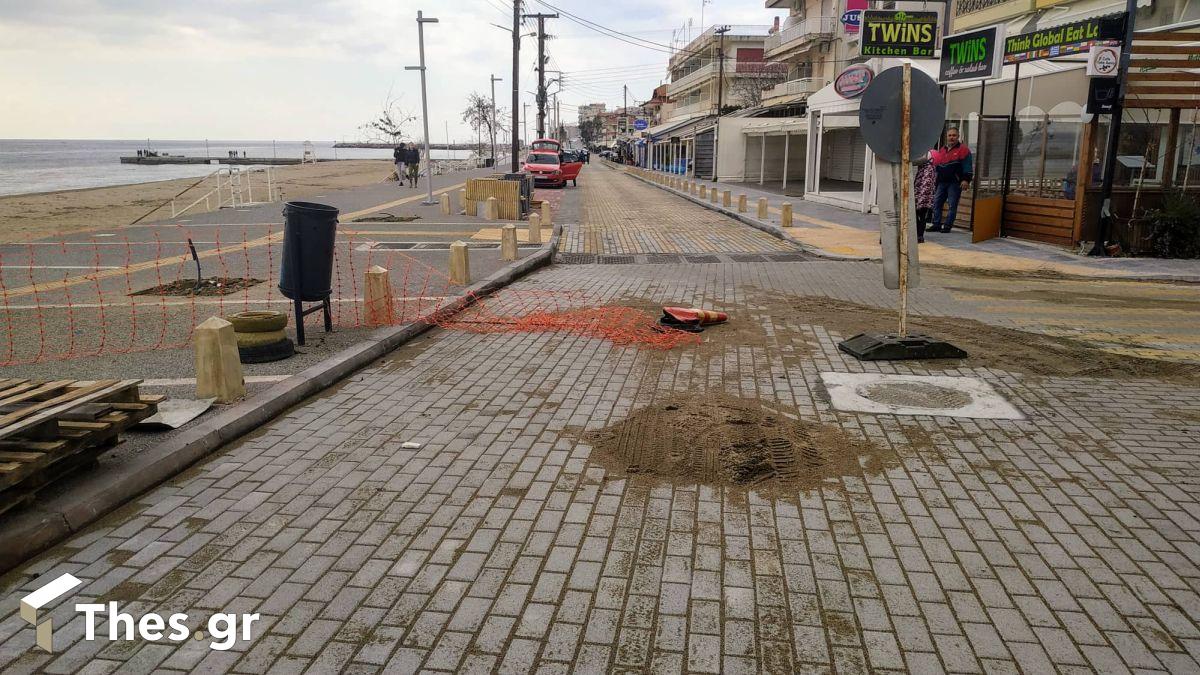 nea kallikrateia erga xalkidiki halkidiki χαλκιδικη Καλλικράτεια έργα αναπλαση πεζοδρομια