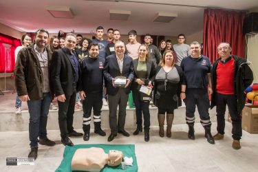 Ο Ιγν. Καϊτεζίδης δώρισε τον πρώτο απινιδωτή στο Ασβεστοχώρι