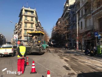 Θεσσαλονίκη: Συνεχίζονται οι εργασίες ασφαλτόστρωσης στην περιοχή της Κάτω Τούμπας