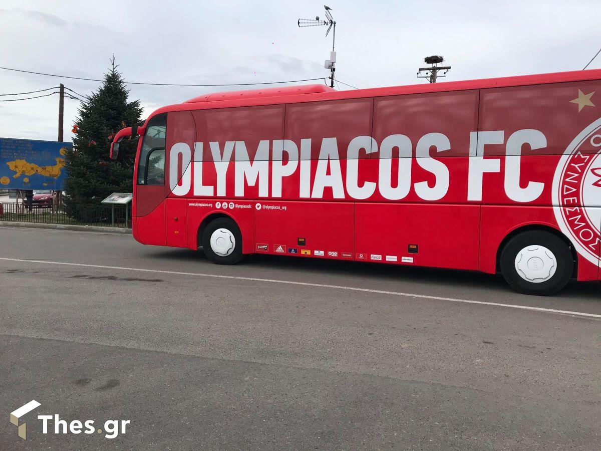 Ολυμπιακού Ολυμπιακός λεωφορείο τρόφιμα εθελοντές ΠΑΟΚ