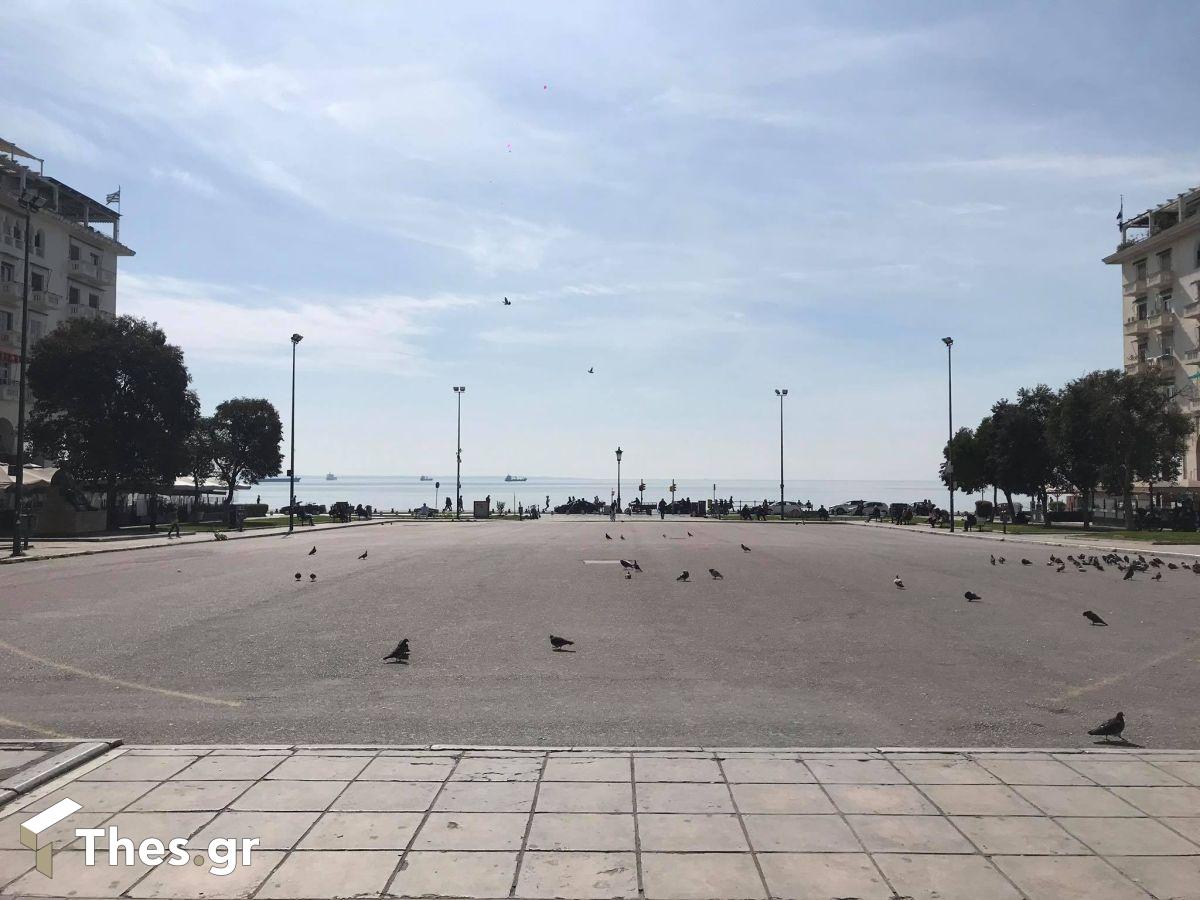 Θεσσαλονίκη αγορά πόλη κίνηση έρημη