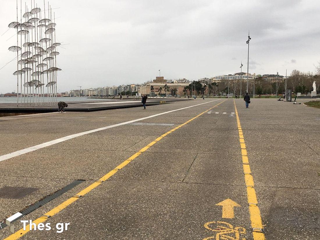 Θεσσαλονίκη παραλία συννεφιά