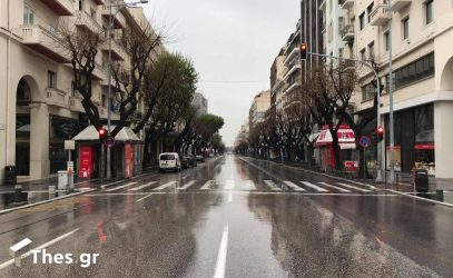 Θεσσαλονίκη: Απόκοσμες εικόνες στην άλλοτε πολύβουη πόλη (ΒΙΝΤΕΟ & ΦΩΤΟ)
