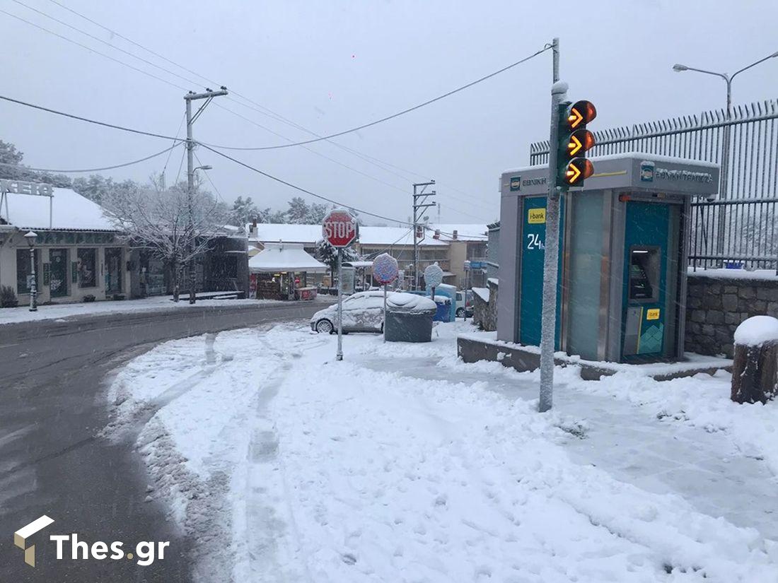 χιόνι Θεσσαλονίκη χιόνια Πολιτική Προστασία