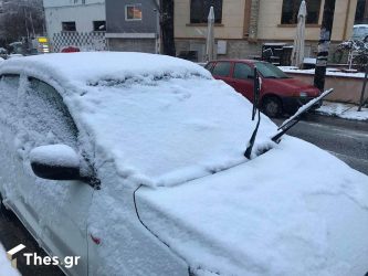 Κακοκαιρία Μήδεια: Αρχισε να χιονίζει στην Θεσσαλονίκη
