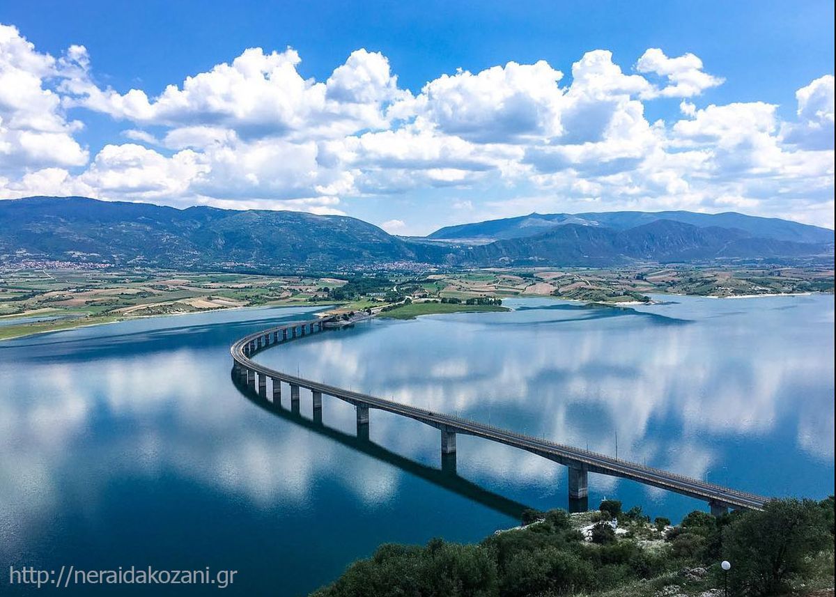 Γέφυρα Σερβίων λίμνη Πολυφύτου Νεράιδα Κοζάνη
