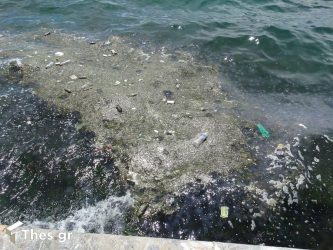 Θεσσαλονίκη: Σκουπίδια και ποντίκια στο Θερμαϊκό στον Λευκό Πύργο (ΦΩΤΟ)