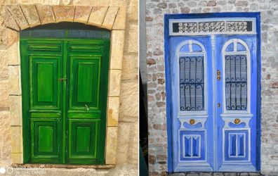 Στην Αφυτο μετατρέπουν τις παλιές εξώπορτες σε έργα τέχνης