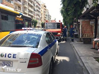Αναποδογύρισε όχημα μετά από σύγκρουση στην ανατολική Θεσσαλονίκη