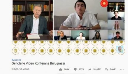 Βροχή… τα dislikes σε τηλεδιάσκεψη του Ερντογάν (ΒΙΝΤΕΟ)