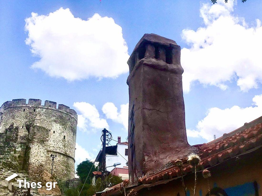 Πύργος Τριγωνίου Πύργου Πύργος Αλύσεως πύργος Ανω Πόλη Θεσσαλονίκη