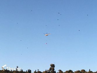 Φωτιά στο Ωραιόκαστρο – Και ελικόπτερο στην κατάσβεση (ΦΩΤΟ)