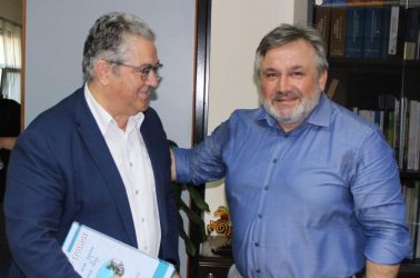 Με τον Κουτσούμπα συναντήθηκε ο δήμαρχος Κορδελιού – Ευόσμου (ΦΩΤΟ)