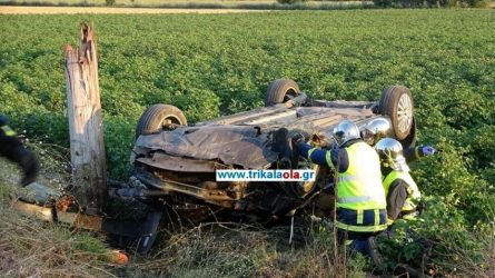 Θανατηφόρο τροχαίο στα Τρίκαλα (ΒΙΝΤΕΟ)